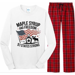 Funny Trump Quote Canada 51st State Of Usa Long Sleeve Pajama Set