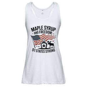 Funny Trump Quote Canada 51st State Of Usa Ladies Essential Flowy Tank