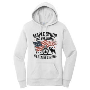 Funny Trump Quote Canada 51st State Of Usa Women's Pullover Hoodie