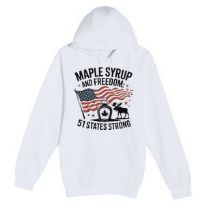 Funny Trump Quote Canada 51st State Of Usa Premium Pullover Hoodie