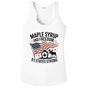 Funny Trump Quote Canada 51st State Of Usa Ladies PosiCharge Competitor Racerback Tank