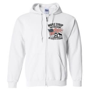 Funny Trump Quote Canada 51st State Of Usa Full Zip Hoodie