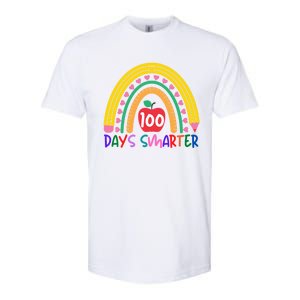 Funny Teacher Quote 100 Days Smarter 100th Day Of School Cute Gift Softstyle CVC T-Shirt