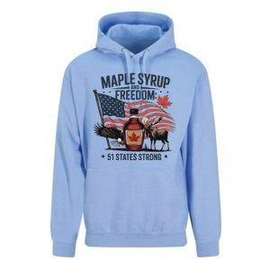 Funny Trump Quote Canada 51st State Of Usa Unisex Surf Hoodie