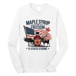 Funny Trump Quote Canada 51st State Of Usa Long Sleeve Shirt