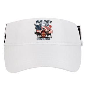 Funny Trump Quote Canada 51st State Of Usa Adult Drive Performance Visor