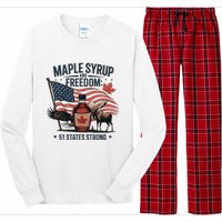 Funny Trump Quote Canada 51st State Of Usa Long Sleeve Pajama Set