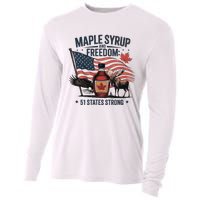 Funny Trump Quote Canada 51st State Of Usa Cooling Performance Long Sleeve Crew