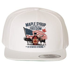 Funny Trump Quote Canada 51st State Of Usa Wool Snapback Cap