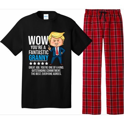 Funny Trump Quote Fantastic Granny Grandmother Pajama Set