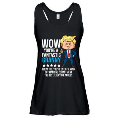 Funny Trump Quote Fantastic Granny Grandmother Ladies Essential Flowy Tank