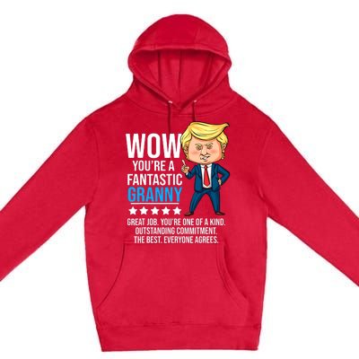 Funny Trump Quote Fantastic Granny Grandmother Premium Pullover Hoodie