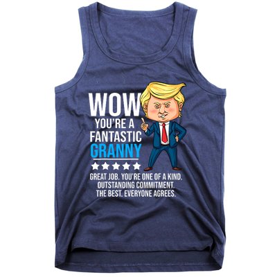 Funny Trump Quote Fantastic Granny Grandmother Tank Top