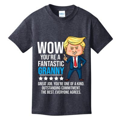 Funny Trump Quote Fantastic Granny Grandmother Kids T-Shirt