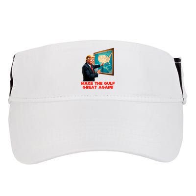 Funny Trump Renaming AmericaS Gulf Of Mexico Great Again Adult Drive Performance Visor