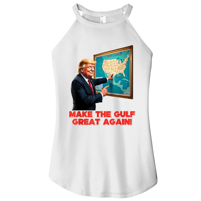 Funny Trump Renaming AmericaS Gulf Of Mexico Great Again Women's Perfect Tri Rocker Tank