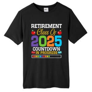 Funny Teacher Retirement Class Of 2025 Countdown In Progress Gift Tall Fusion ChromaSoft Performance T-Shirt