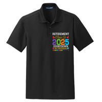 Funny Teacher Retirement Class Of 2025 Countdown In Progress Gift Dry Zone Grid Polo