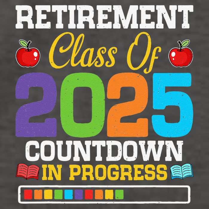 Funny Teacher Retirement Class Of 2025 Countdown In Progress Gift Vector Backpack