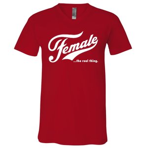 Female The Real Thing V-Neck T-Shirt