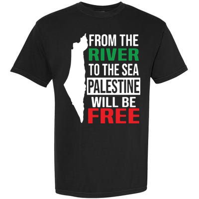From The River To The Sea Palestine Will Be Free Garment-Dyed Heavyweight T-Shirt