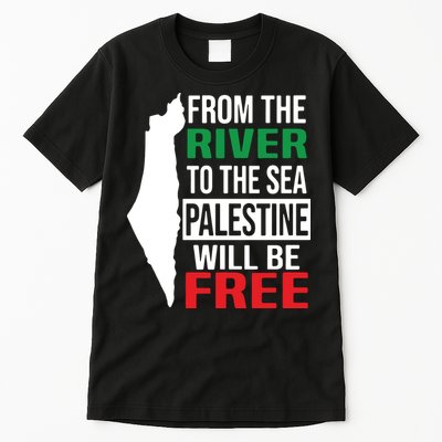 From The River To The Sea Palestine Will Be Free Tall T-Shirt