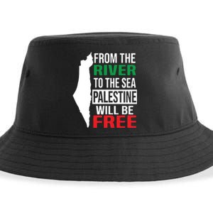 From The River To The Sea Palestine Will Be Free Sustainable Bucket Hat