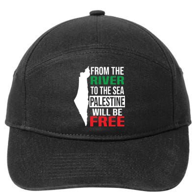 From The River To The Sea Palestine Will Be Free 7-Panel Snapback Hat