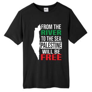 From The River To The Sea Palestine Will Be Free Tall Fusion ChromaSoft Performance T-Shirt