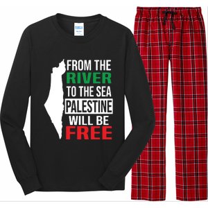 From The River To The Sea Palestine Will Be Free Long Sleeve Pajama Set