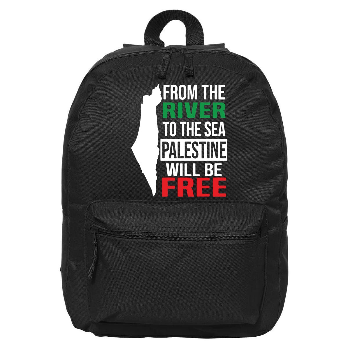 From The River To The Sea Palestine Will Be Free 16 in Basic Backpack