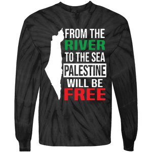 From The River To The Sea Palestine Will Be Free Tie-Dye Long Sleeve Shirt