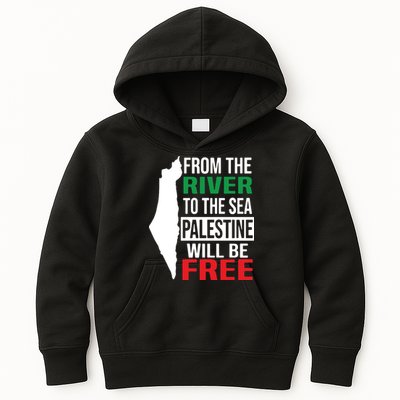 From The River To The Sea Palestine Will Be Free Kids Hoodie