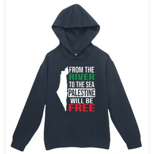 From The River To The Sea Palestine Will Be Free Urban Pullover Hoodie