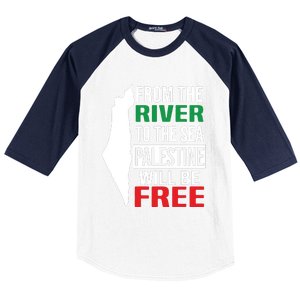 From The River To The Sea Palestine Will Be Free Baseball Sleeve Shirt