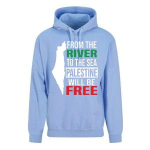 From The River To The Sea Palestine Will Be Free Unisex Surf Hoodie