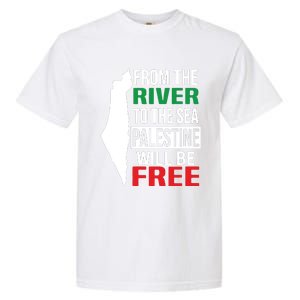 From The River To The Sea Palestine Will Be Free Garment-Dyed Heavyweight T-Shirt