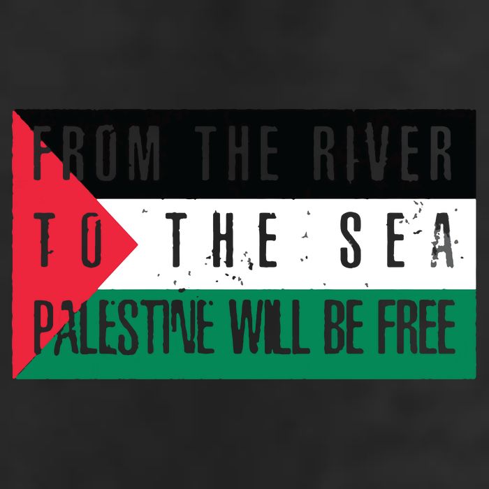 From The River To The Sea Palestine Will Be Free 7 Panel Mesh Trucker Snapback Hat