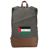 From The River To The Sea Palestine Will Be Free Cotton Canvas Backpack