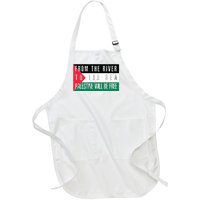 From The River To The Sea Palestine Will Be Free Full-Length Apron With Pockets