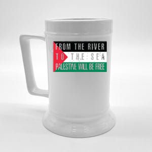 From The River To The Sea Palestine Will Be Free Beer Stein