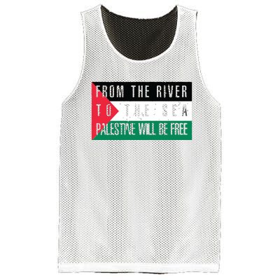 From The River To The Sea Palestine Will Be Free Mesh Reversible Basketball Jersey Tank