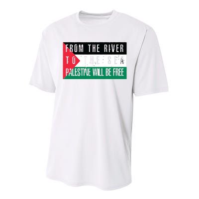 From The River To The Sea Palestine Will Be Free Performance Sprint T-Shirt