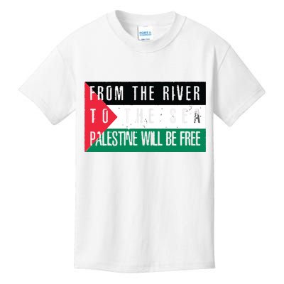 From The River To The Sea Palestine Will Be Free Kids T-Shirt
