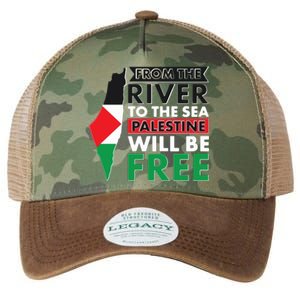 From The River To The Sea Palestine Will Be Free Legacy Tie Dye Trucker Hat