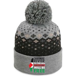 From The River To The Sea Palestine Will Be Free The Baniff Cuffed Pom Beanie