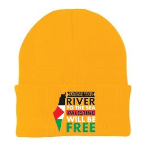 From The River To The Sea Palestine Will Be Free Knit Cap Winter Beanie