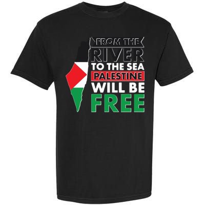 From The River To The Sea Palestine Will Be Free Garment-Dyed Heavyweight T-Shirt