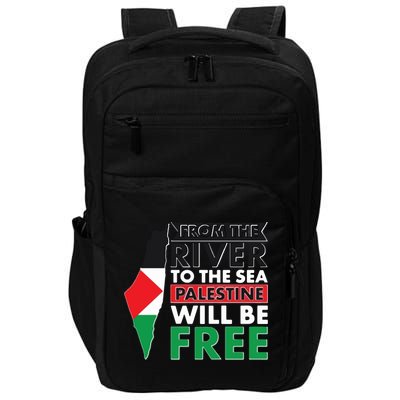 From The River To The Sea Palestine Will Be Free Impact Tech Backpack