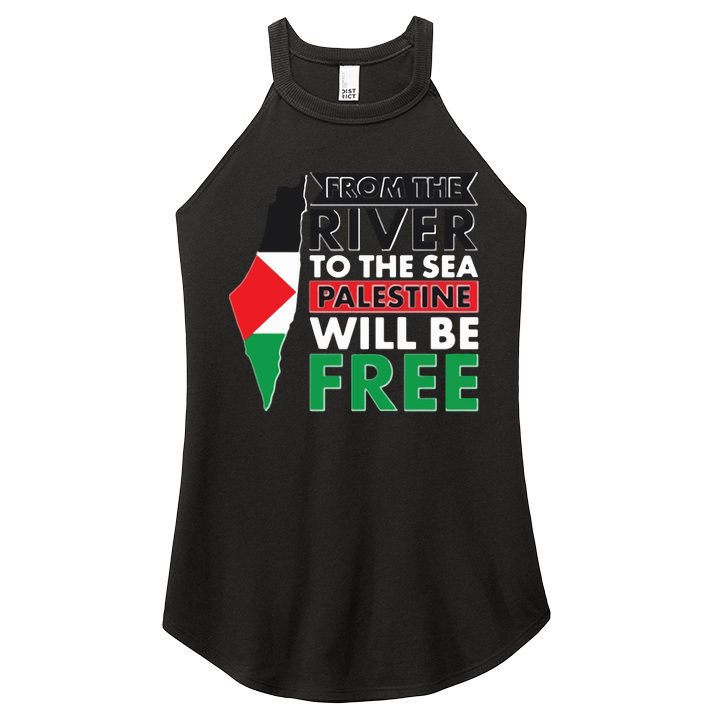 From The River To The Sea Palestine Will Be Free Women's Perfect Tri Rocker Tank